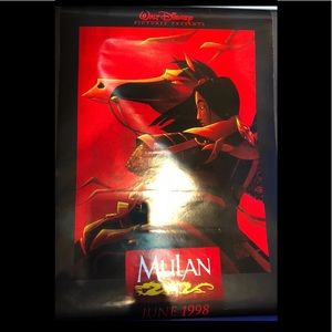 1998 Original Mulan Movie Poster